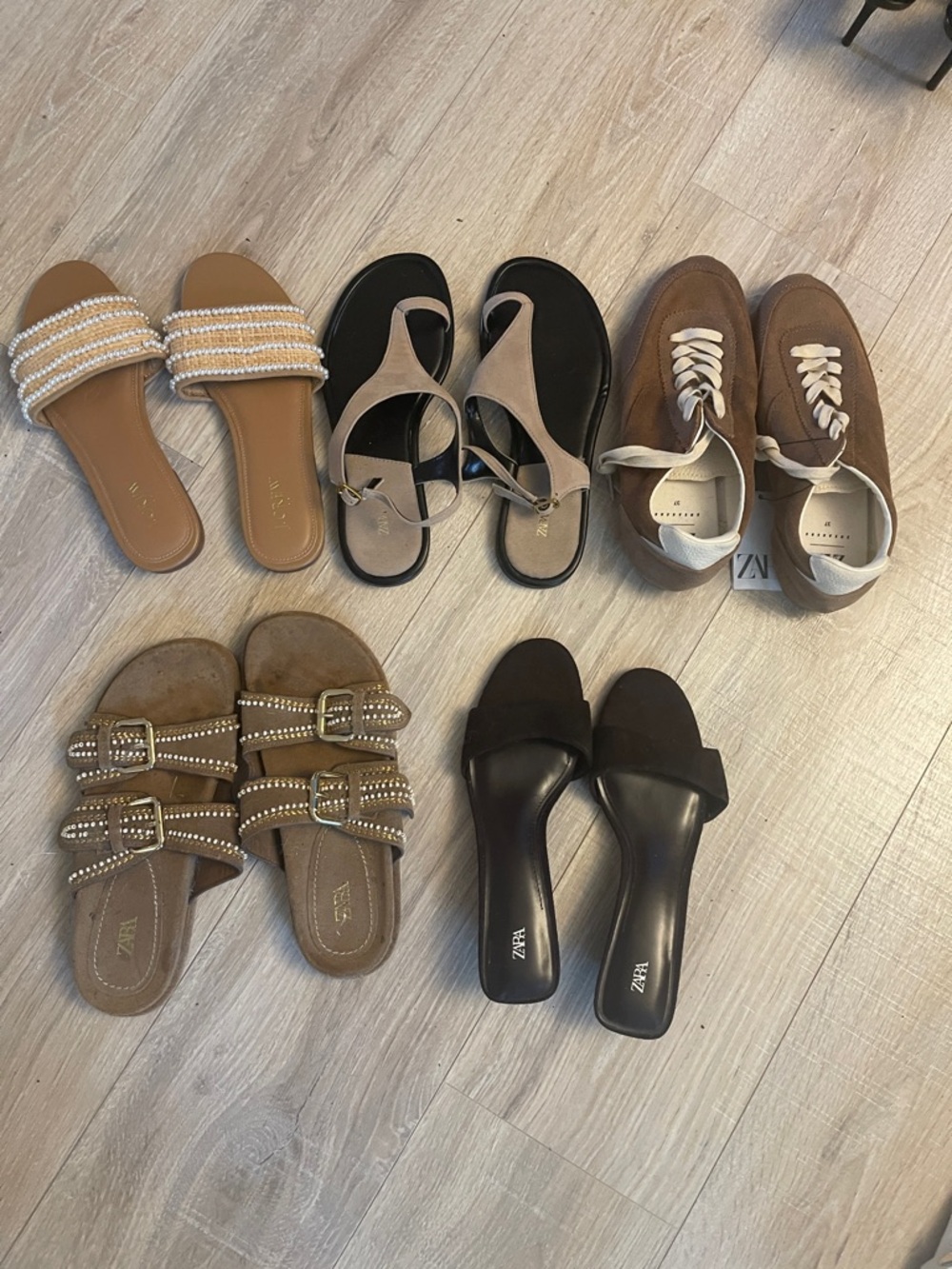 Summer shoe bundle- 5 pairs- size 37 EU